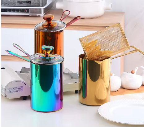 Friteuse Acier Inoxydable Épais Couvercle
