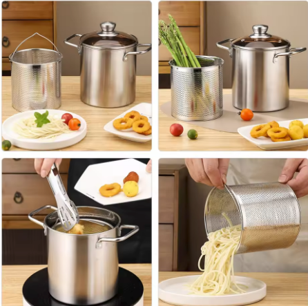 Friteuse Acier Inox Panier Vapeur