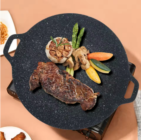 Poêle à griller coréenne Yakiniku en fer