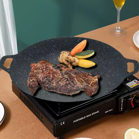 Poêle à griller coréenne Yakiniku en fer