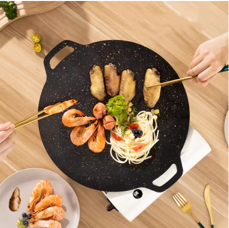 Poêle à griller coréenne Yakiniku en fer