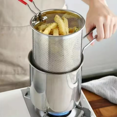 Friteuse Acier Inoxydable Frites Croustillantes