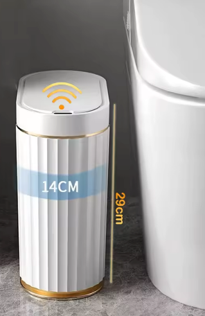 Poubelle 79L Inox Automatique Rayé