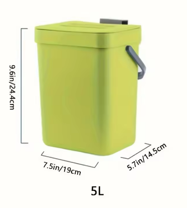 Silent and Compact Ecological Bin 35L