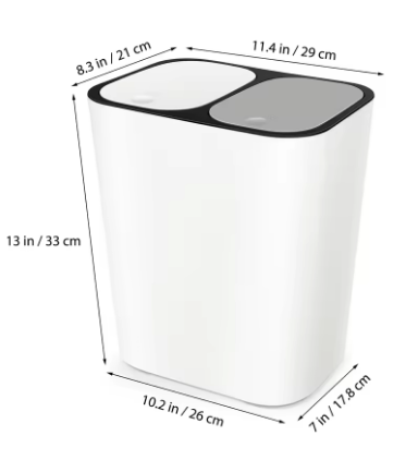 Poubelle Compost Inox Double Compartiment
