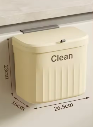 Poubelle compost pour cuisine - Murale Inox Suspendue