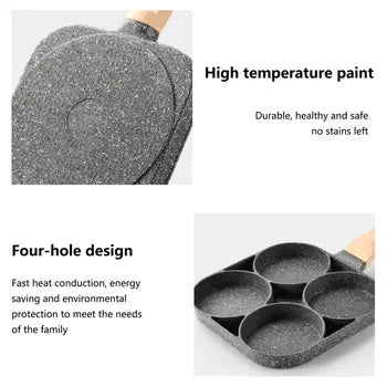 Poêle à frire innovante à 4 trous - 3