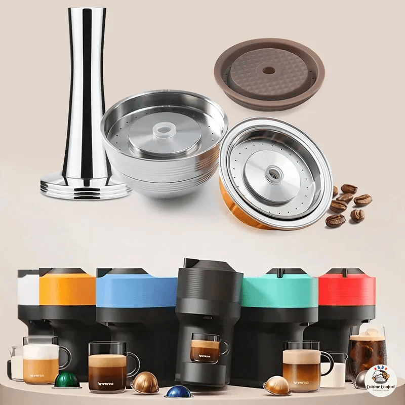 capsule cafe acier inoxydable vertuo qualite alimentaire image 1