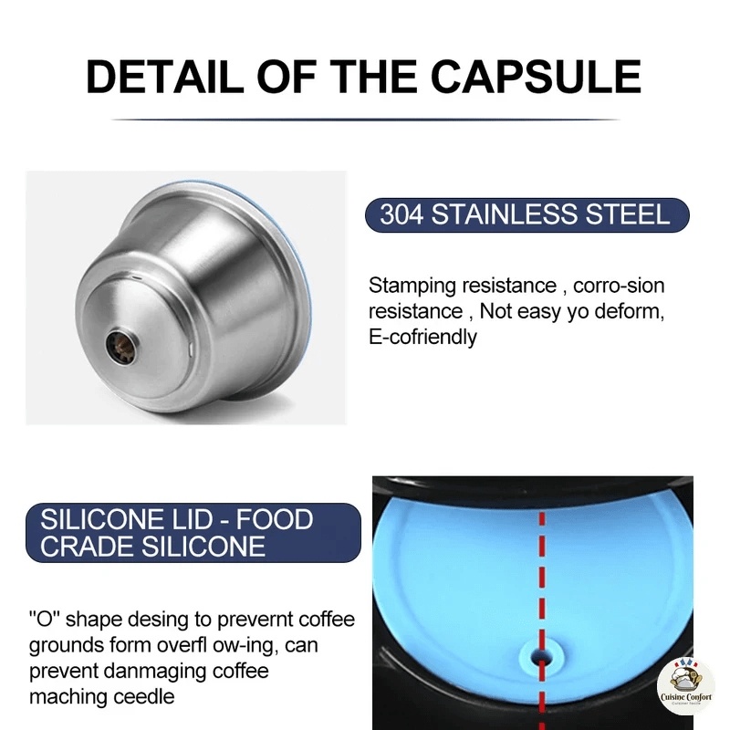 capsule cafe dolce gusto reutilisable silicone acier inoxydable image 5