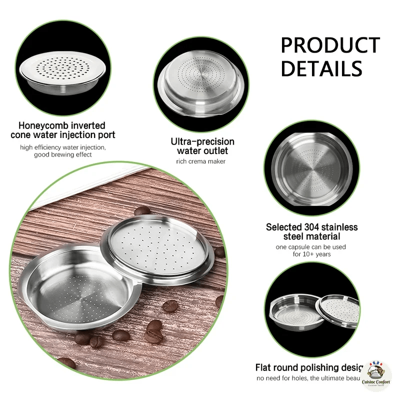 capsule cafe reutilisable inox pour machine senseo image 5