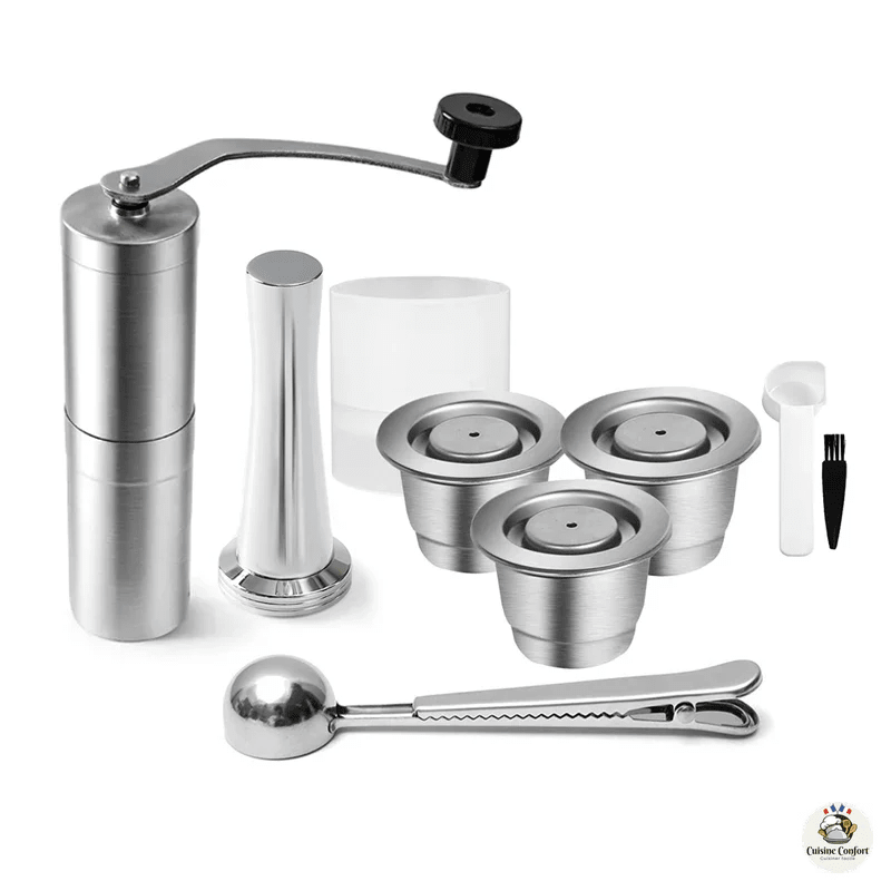 capsules cafe reutilisables acier inoxydable expresso barista image 1