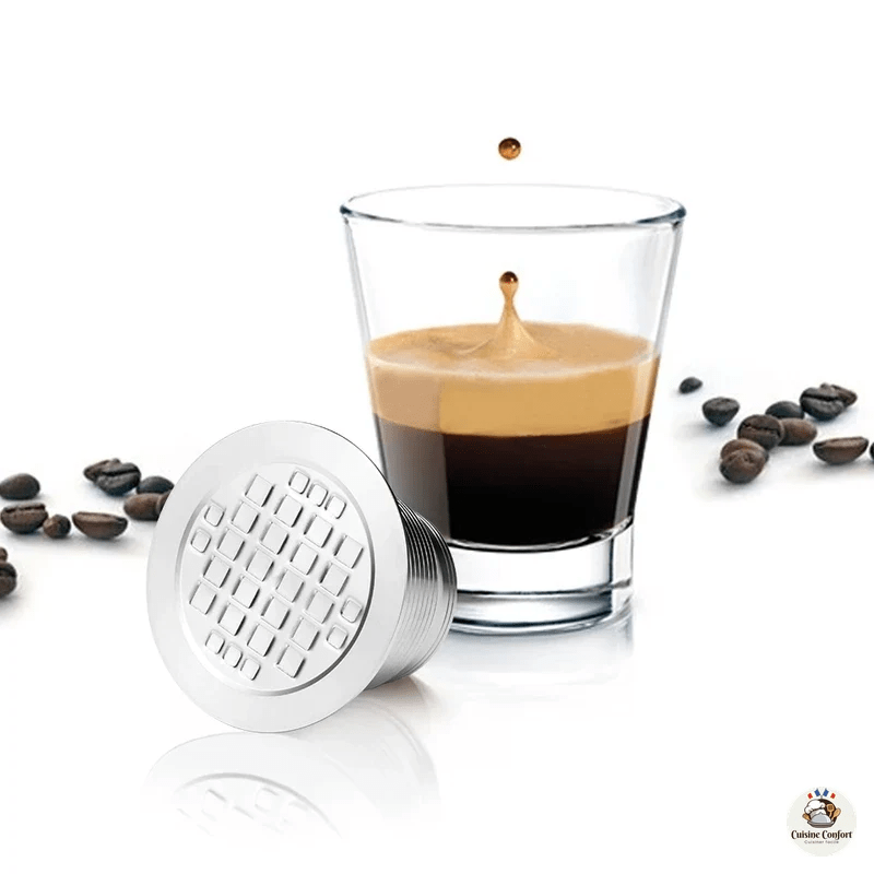 capsules cafe reutilisables nespresso acier inoxydable filtre image 1