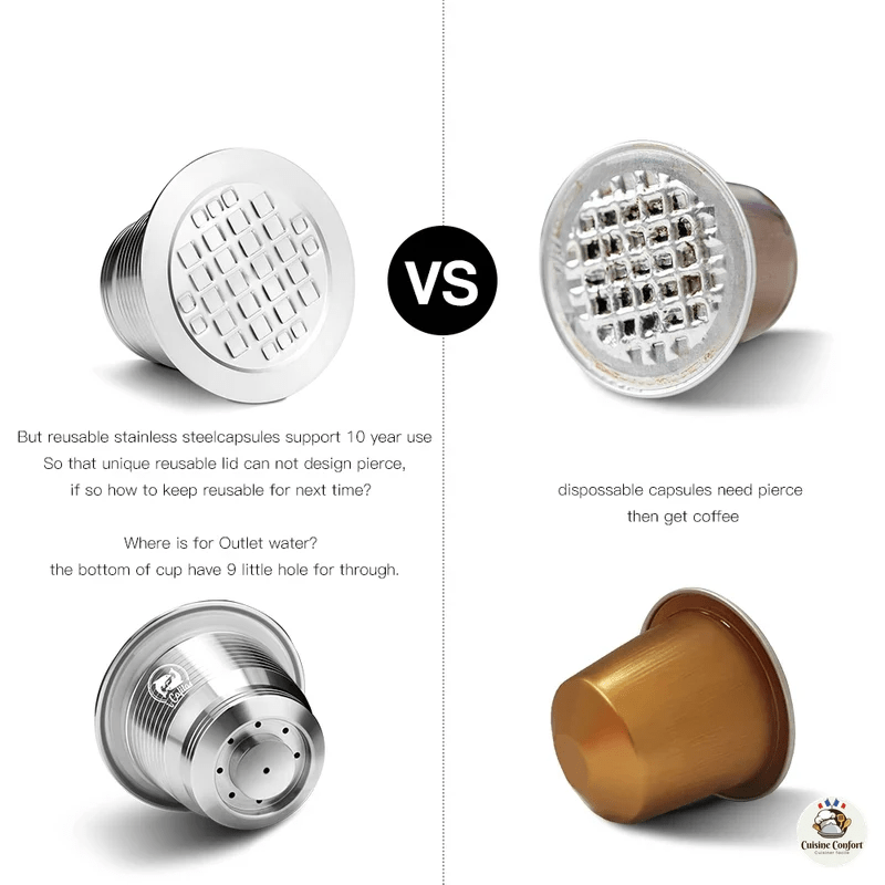 capsules cafe reutilisables nespresso acier inoxydable filtre image 2