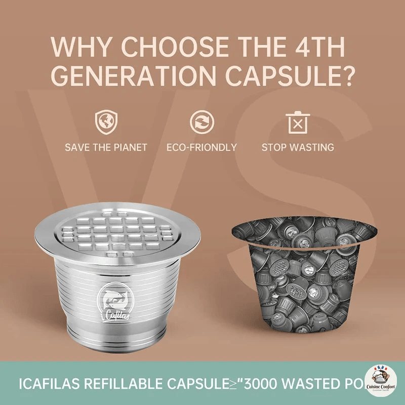 capsules cafe reutilisables nespresso acier inoxydable filtre image 3