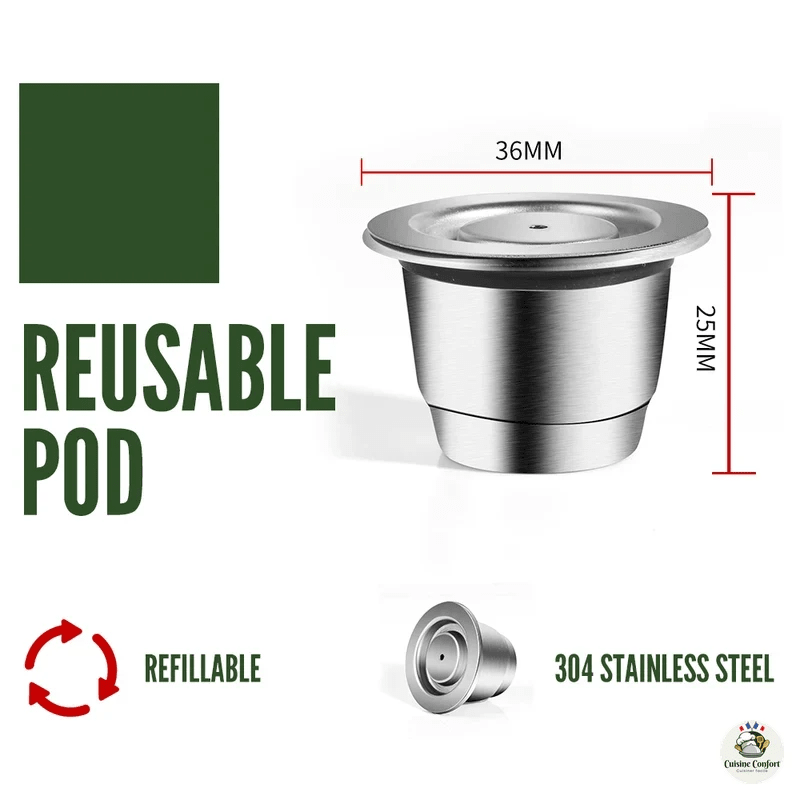 capsules cafe reutilisables nespresso filtre rechargeable inox image 5