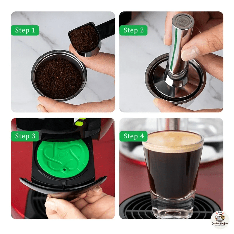 capsules reutilisables acier inoxydable dolce gusto utilisation quotidienne image 5