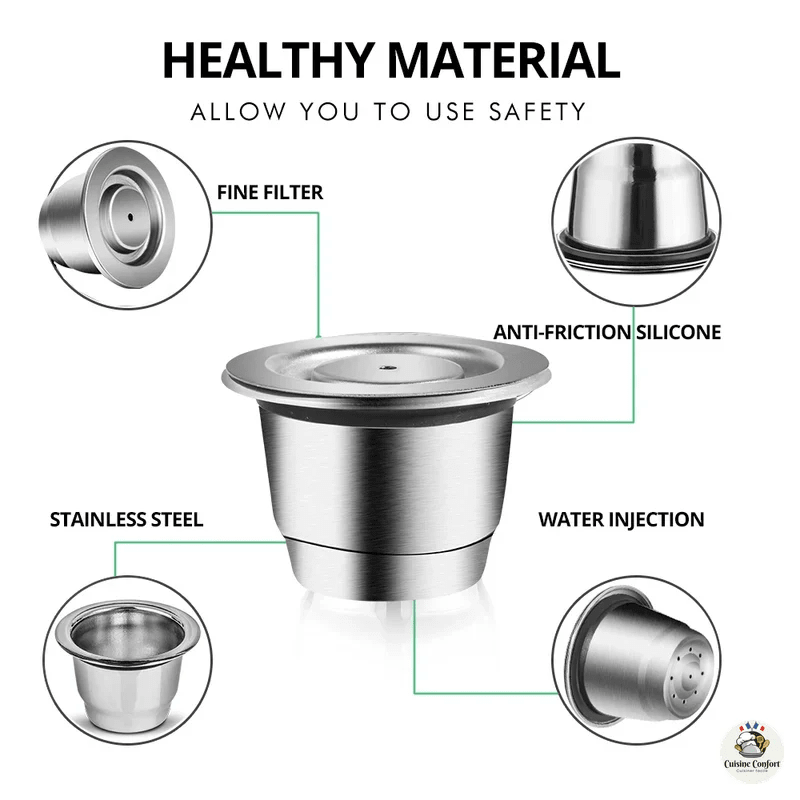 capsules reutilisables nespresso acier inoxydable rechargeables image 3