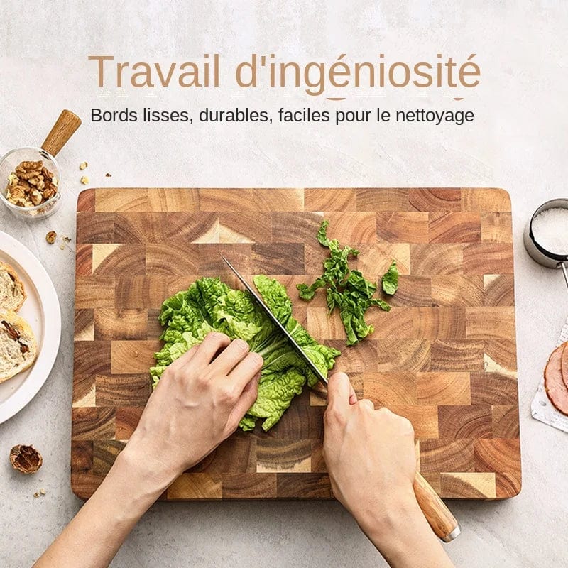 Double-sided acacia wood cutting board