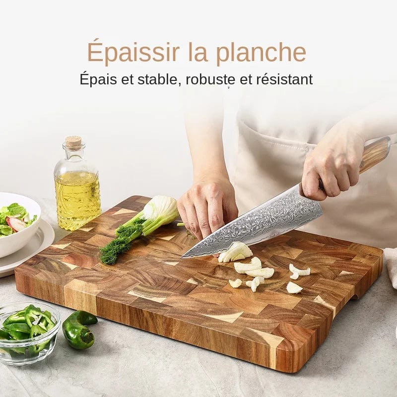 Double-sided acacia wood cutting board