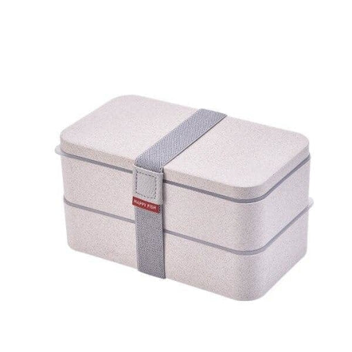 lunch box bento gris 2 etages compatible micro ondes1