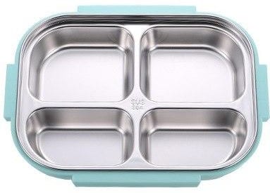 lunch box bento isotherme inox compartimentee verte 1