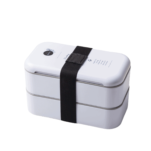 lunch box bento plastique isotherme multi etage blanc 1