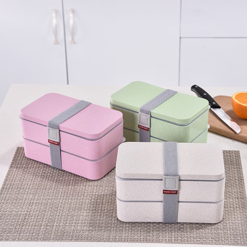 lunch box bento rose 2 etages compatible micro ondes3
