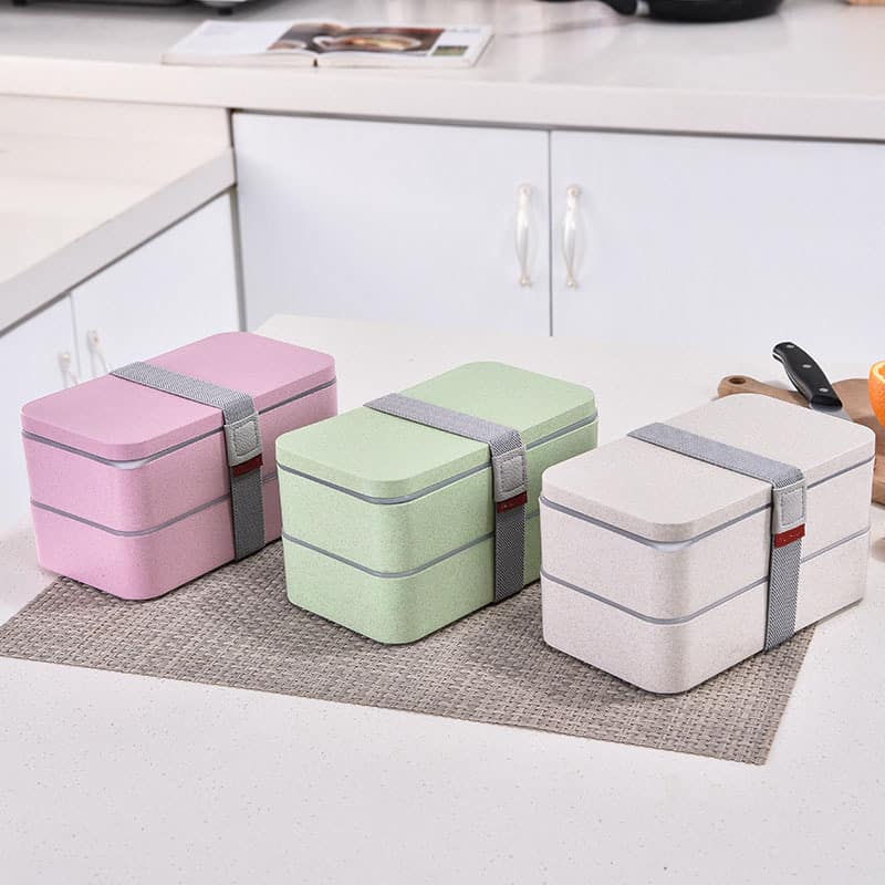 lunch box bento rose 2 etages compatible micro ondes4