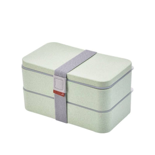 lunch box bento verte 2 etages compatible micro ondes1