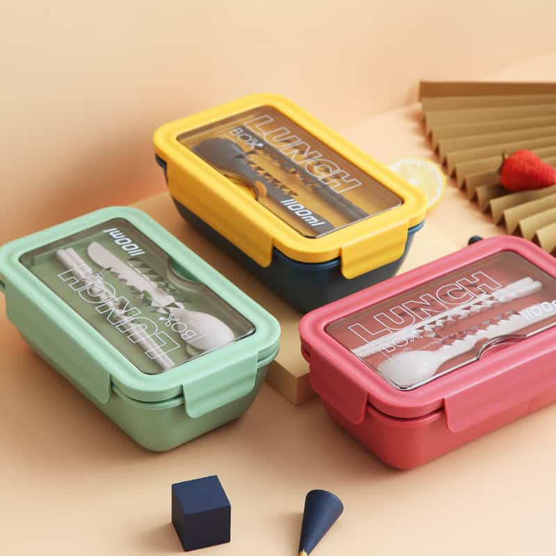 lunch box chinoise rouge double compartiment compatible micro ondes 2