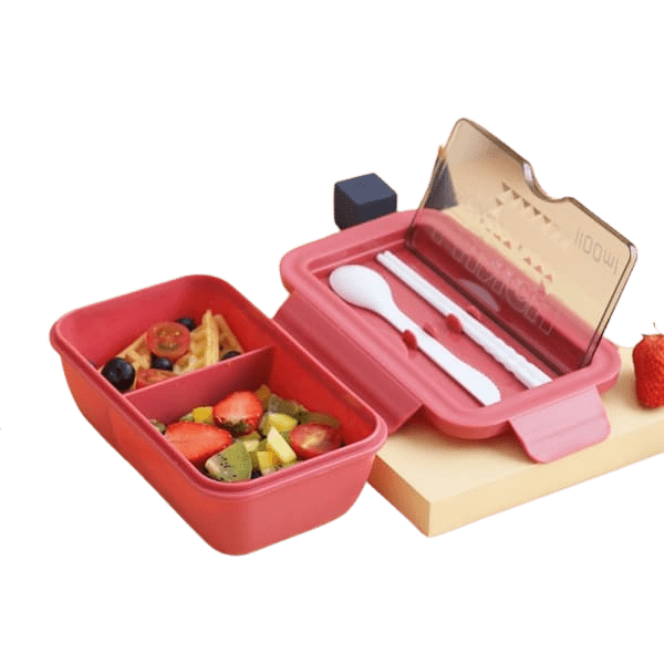 lunch box chinoise rouge double compartiment compatible micro ondes