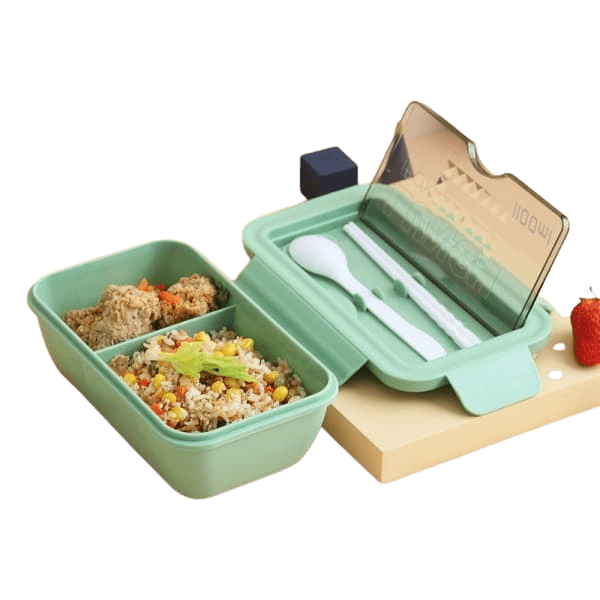 lunch box chinoise vert double compartiment compatible micro ondes