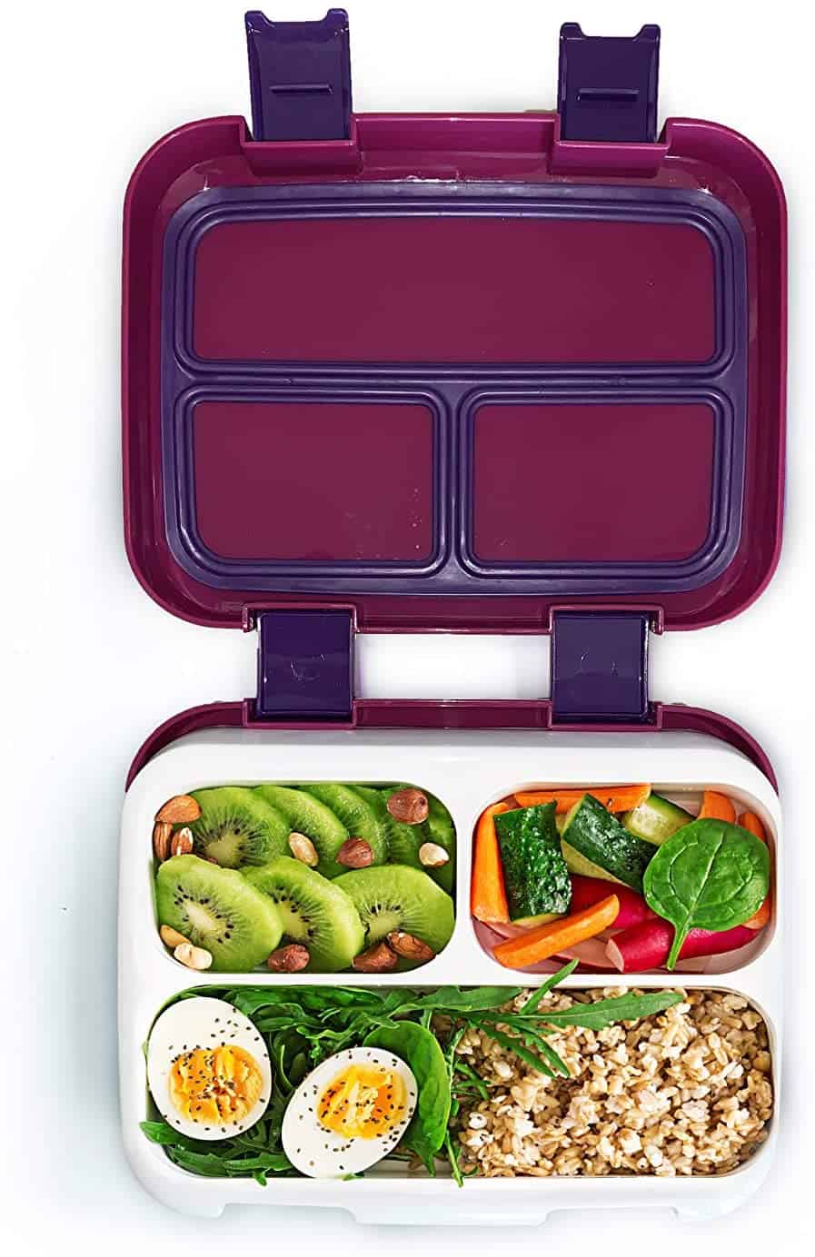 lunch box compartimentee violette 1180ml