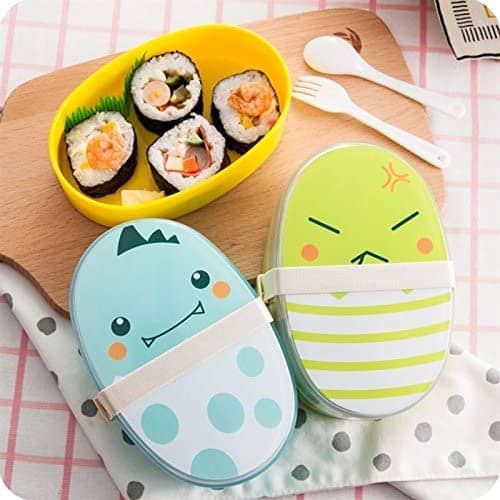 lunch box enfant plastique motifs animaux avec couverts 3