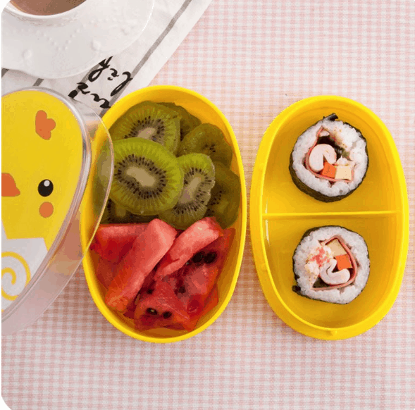 lunch box enfant plastique motifs animaux avec couverts 4
