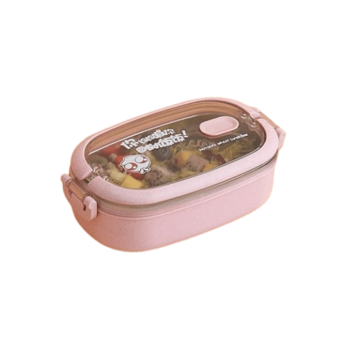 lunch box isotherme inox rose couvercle transparent