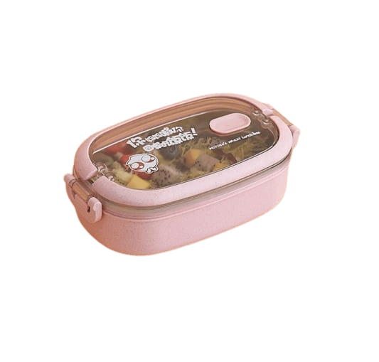 lunch box isotherme inox rose couvercle transparent