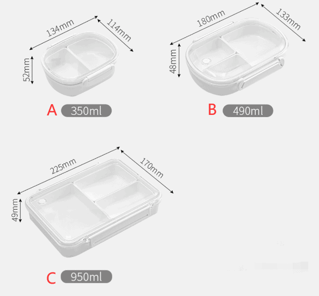 lunch box plastique compartimentee avec couvercle transparent dimensions