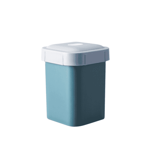 petite boite plastique micro ondes 500ml bleue