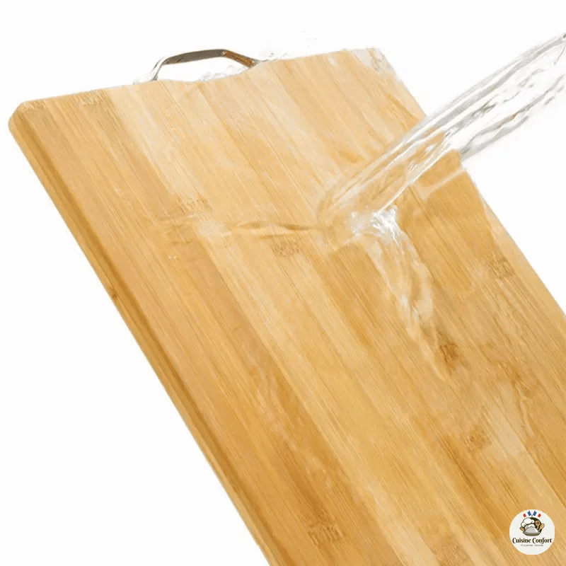 planche a decouper bambou naturel avec mousse image 5