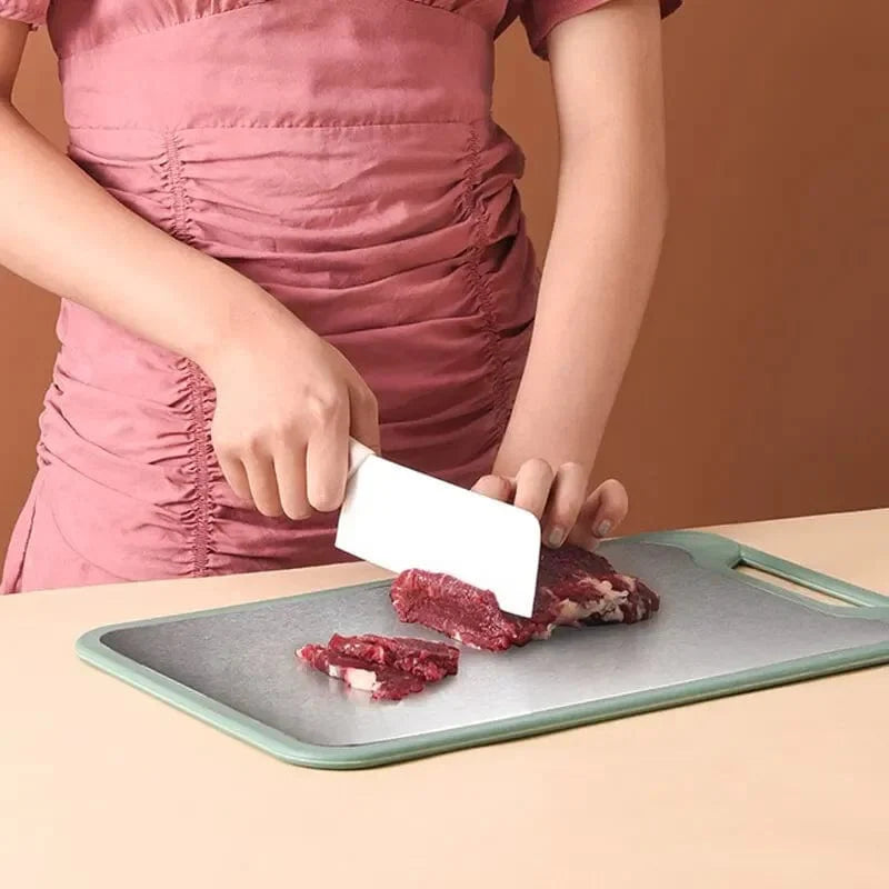 Planche à Découper en Inox 2 en 1