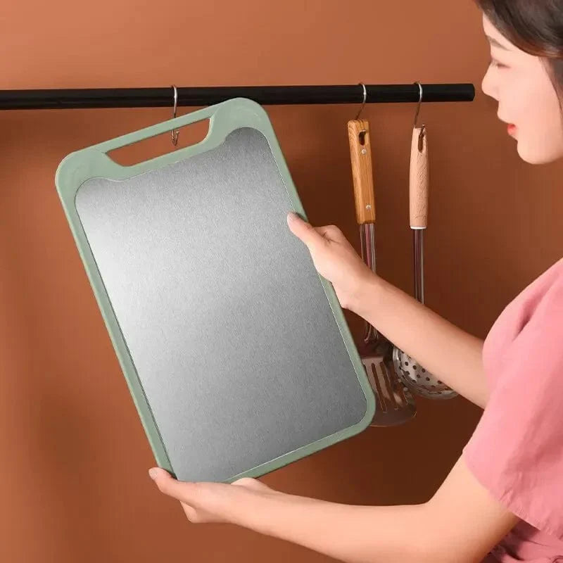 Planche à Découper en Inox 2 en 1
