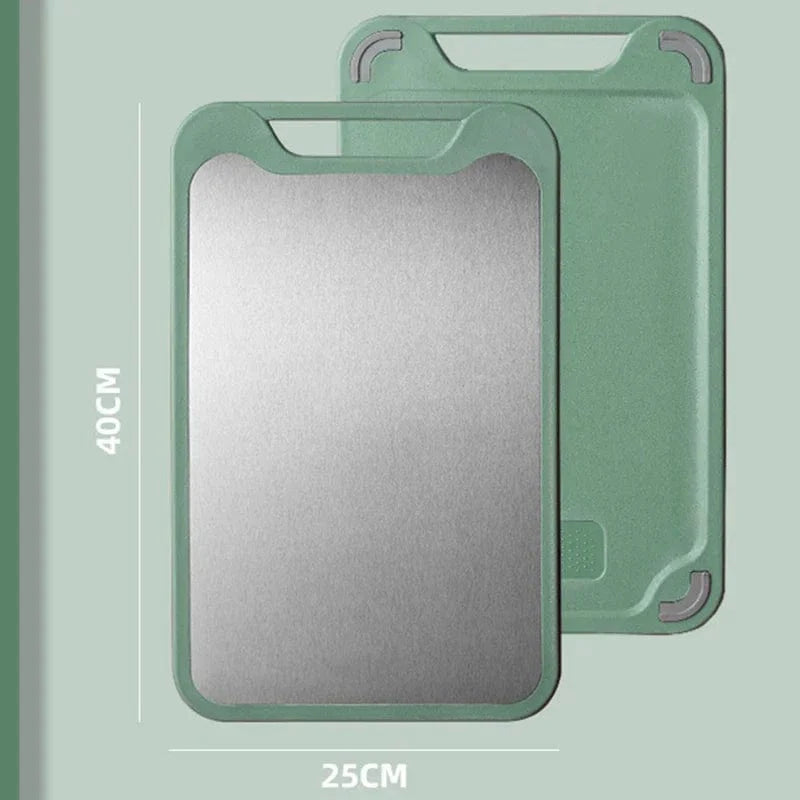 Planche à Découper en Inox 2 en 1