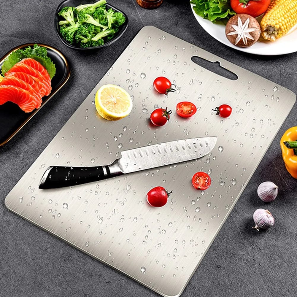 Planche à découper en acier inoxydable