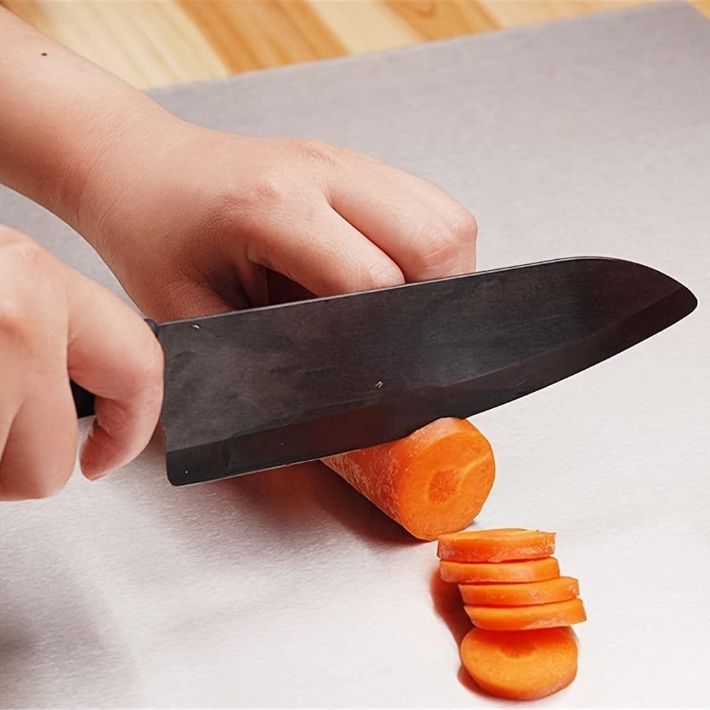 Planche à découper en Inox antidérapante avec cale de protection