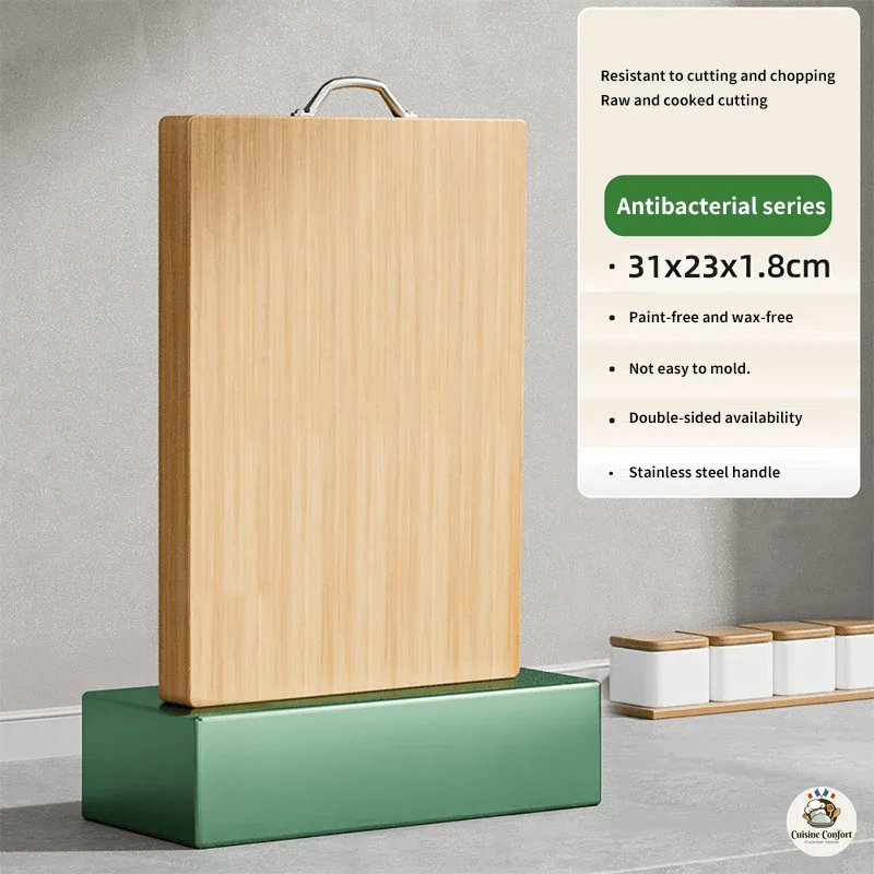 planche a decouper en bambou 31x23x18cm double face image 1