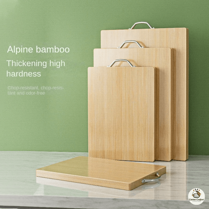planche a decouper en bambou 31x23x18cm double face image 2