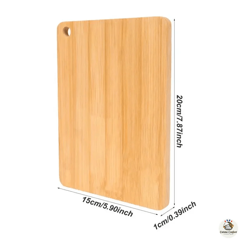 planche a decouper en bambou rectangulaire epaisse image 6