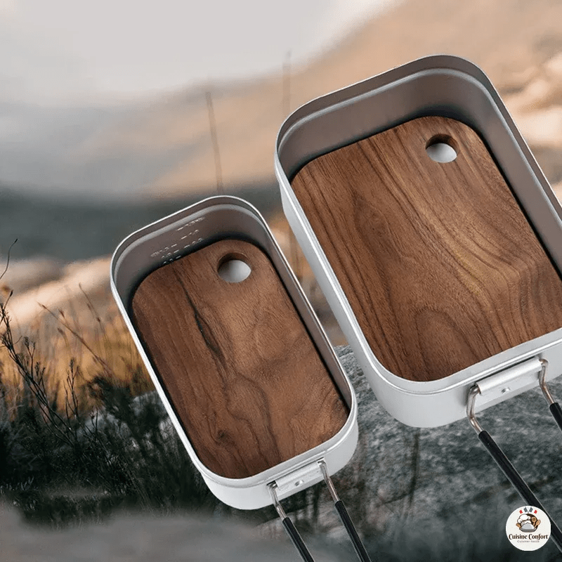 planche a decouper en bois portable avec trous image 4