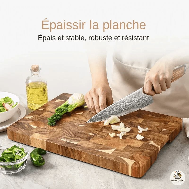 planche a decouper hezhen acacia double face image 5